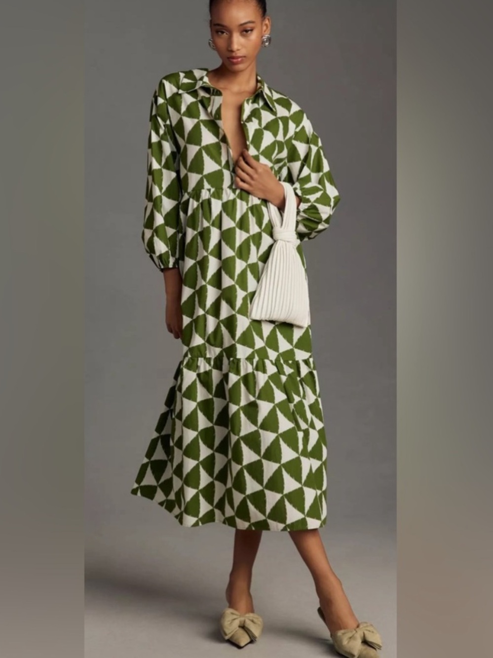Maeve Bettina Tiered Shirtdress